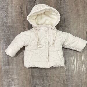 Baby GAP Soft White  puffer Baby Jacket